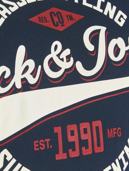 Jack & Jones JJELOGO TEE Navy - T-paidat - Isot T-paidat 2XL – 14XL