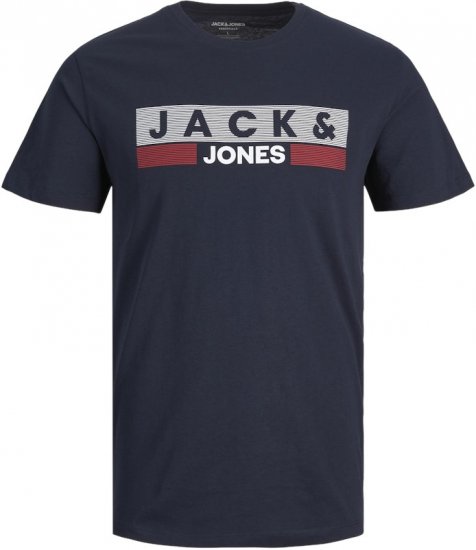 Jack & Jones CORP Logo T-Shirt Navy/PLAY 4 - T-paidat - Isot T-paidat 2XL – 14XL