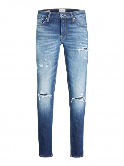 Jack & Jones JJIGLENN JJSEAL Blue Denim Jeans - Farkut ja housut - Miesten isot farkut ja isot housut W40-W70