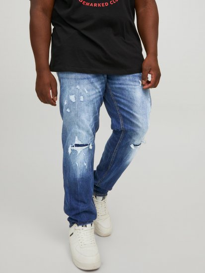 Jack & Jones JJIGLENN JJSEAL Blue Denim Jeans - Farkut ja housut - Miesten isot farkut ja isot housut W40-W70