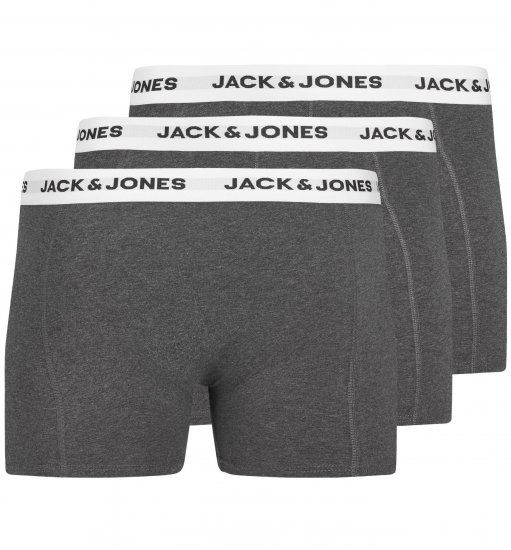 Jack & Jones JACBASIC Boxers 3-pack Grey - Alusvaatteet & uimavaatteet - Miesten Isot alusvaatteet 