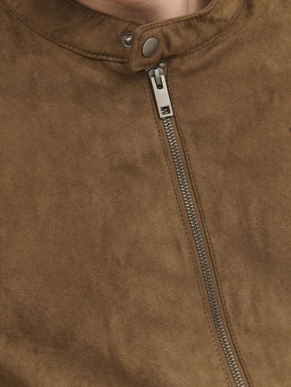 Jack & Jones Rocky Urban Rider Leather Jacket Brown - Takit - Miesten Takit, isot koot – 2XL – 12XL