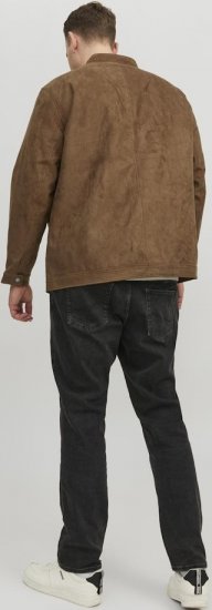 Jack & Jones Rocky Urban Rider Leather Jacket Brown - Takit - Miesten Takit, isot koot – 2XL – 12XL