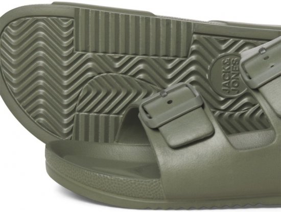 Jack & Jones Croxton Moulded Sandals Khaki - Miesten Kengät 40-52 - 