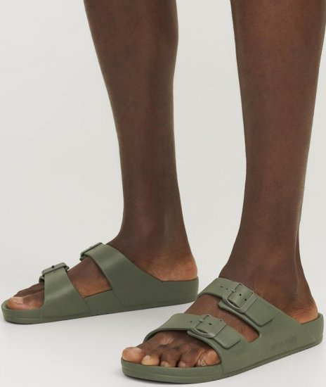 Jack & Jones Croxton Moulded Sandals Khaki - Miesten Kengät 40-52 - 