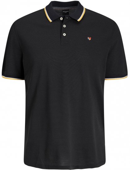 Jack & Jones JPRWINBLU Poloshirt Black - Pikeepaidat - Miesten isot pikeepaidat