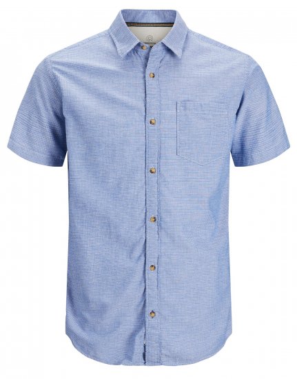 Jack & Jones JORABEL Casual Shirt Ensign Blue - Kauluspaidat - Miesten isot kauluspaidat 2XL – 8XL
