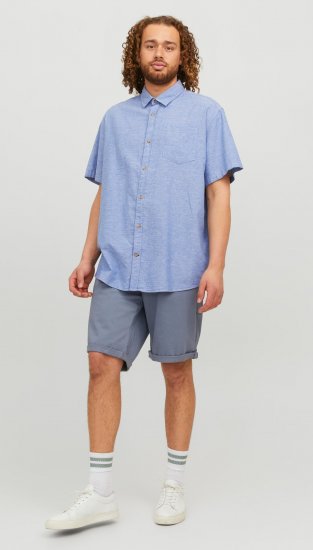 Jack & Jones JORABEL Casual Shirt Ensign Blue - Kauluspaidat - Miesten isot kauluspaidat 2XL – 8XL