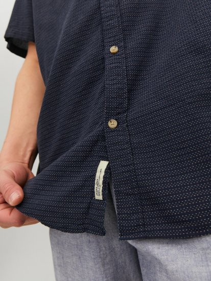 Jack & Jones JORABEL Casual Shirt Navy - Kauluspaidat - Miesten isot kauluspaidat 2XL – 8XL