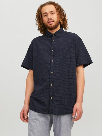 Jack & Jones JORABEL Casual Shirt Navy - Kauluspaidat - Miesten isot kauluspaidat 2XL – 8XL