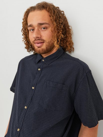 Jack & Jones JORABEL Casual Shirt Navy - Kauluspaidat - Miesten isot kauluspaidat 2XL – 8XL