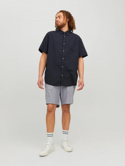 Jack & Jones JORABEL Casual Shirt Navy - Kauluspaidat - Miesten isot kauluspaidat 2XL – 8XL