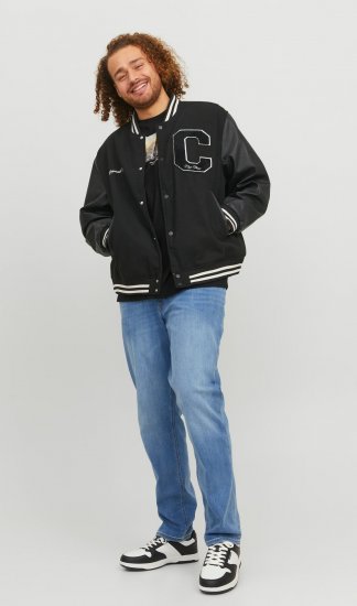 Jack & Jones JORCOLLEGE Bomber Jacket Black - Takit - Miesten Takit, isot koot – 2XL – 12XL