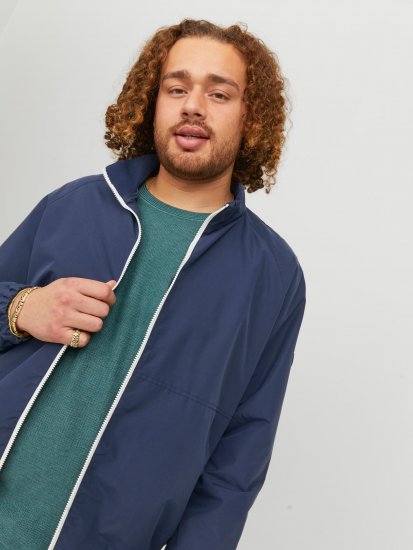 Jack & Jones JORLUKE Light Bomber Jacket Navy - Takit - Miesten Takit, isot koot – 2XL – 12XL