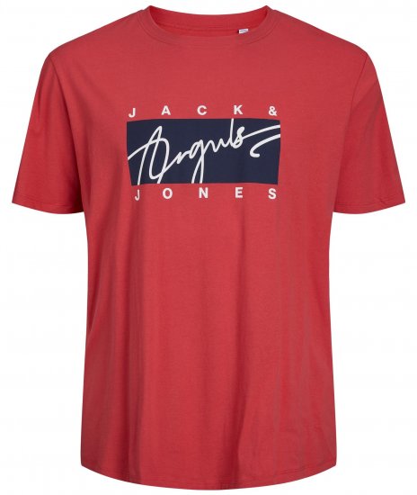 Jack & Jones JORJOSHUA T-shirt Red - T-paidat - Isot T-paidat 2XL – 14XL