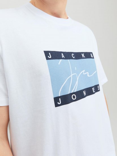 Jack & Jones JORJOSHUA T-shirt Bright White - T-paidat - Isot T-paidat 2XL – 14XL