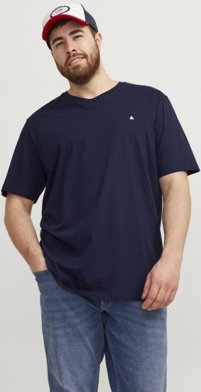 Jack & Jones PAULOS T-Shirt Navy Blazer - T-paidat - Isot T-paidat 2XL – 14XL