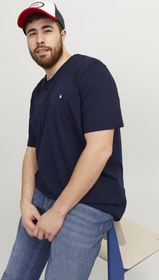 Jack & Jones PAULOS T-Shirt Navy Blazer - T-paidat - Isot T-paidat 2XL – 14XL