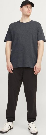 Jack & Jones PAULOS T-Shirt Dark Grey Melange - T-paidat - Isot T-paidat 2XL – 14XL