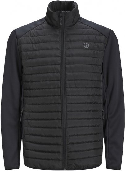Jack & Jones MULTI SET-IN Sleeves Quilted Jacket With Collar Black - Takit - Miesten Takit, isot koot – 2XL – 12XL