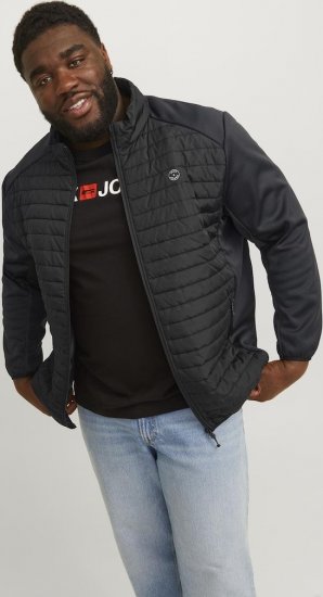 Jack & Jones MULTI SET-IN Sleeves Quilted Jacket With Collar Black - Takit - Miesten Takit, isot koot – 2XL – 12XL