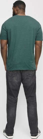 Jack & Jones ORGANIC T-Shirt Green/Melange - T-paidat - Isot T-paidat 2XL – 14XL