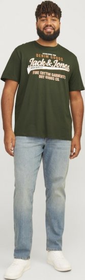 Jack & Jones JJELOGO O-Neck T-Shirt Kombu Green - T-paidat - Isot T-paidat 2XL – 14XL