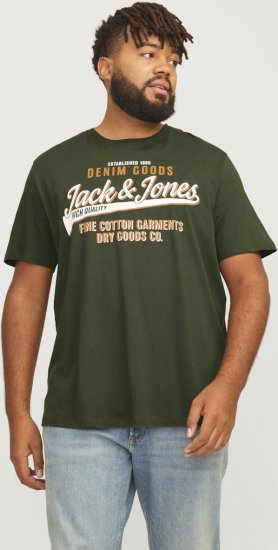 Jack & Jones JJELOGO O-Neck T-Shirt Kombu Green - T-paidat - Isot T-paidat 2XL – 14XL
