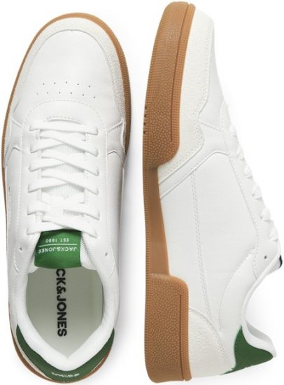 Jack & Jones Bounce Sneakers White/Verdant Green - Miesten Kengät 40-52 - 