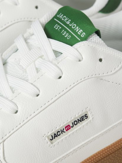Jack & Jones Bounce Sneakers White/Verdant Green - Miesten Kengät 40-52 - 