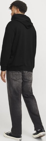 Jack & Jones CORP OLD LOGO REG FIT Hoodie Black - Hupparit ja collegepaidat - Miesten hupparit ja collegepaidat isot koot