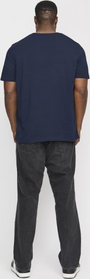 Jack & Jones LOGO O-Neck T-Shirt Dark Blue - T-paidat - Isot T-paidat 2XL – 14XL