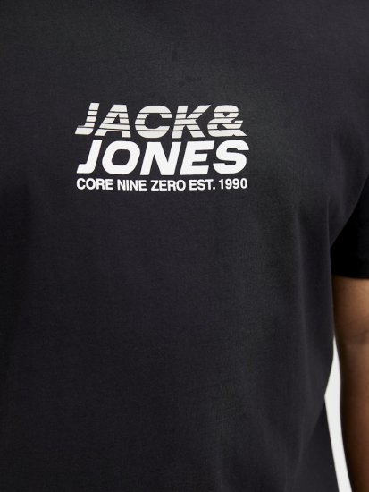 Jack & Jones Tarmac Branding Crew Neck T-Shirt Black - T-paidat - Isot T-paidat 2XL – 14XL