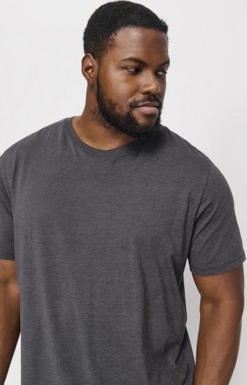 Jack & Jones ORGANIC T-Shirt Dark Grey Melange - T-paidat - Isot T-paidat 2XL – 14XL
