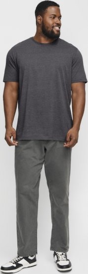 Jack & Jones ORGANIC T-Shirt Dark Grey Melange - T-paidat - Isot T-paidat 2XL – 14XL