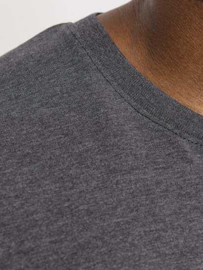 Jack & Jones ORGANIC T-Shirt Dark Grey Melange - T-paidat - Isot T-paidat 2XL – 14XL