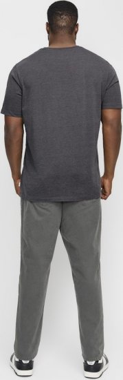 Jack & Jones ORGANIC T-Shirt Dark Grey Melange - T-paidat - Isot T-paidat 2XL – 14XL