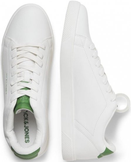 Jack & Jones Bosley Sneakers White/MEDIUM GREEN - Miesten Kengät 40-52 - 