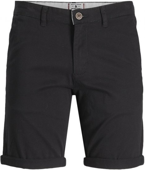 Jack & Jones Dave Chino Shorts Black - Shortsit - Shortsit, isot koot – W40-W60
