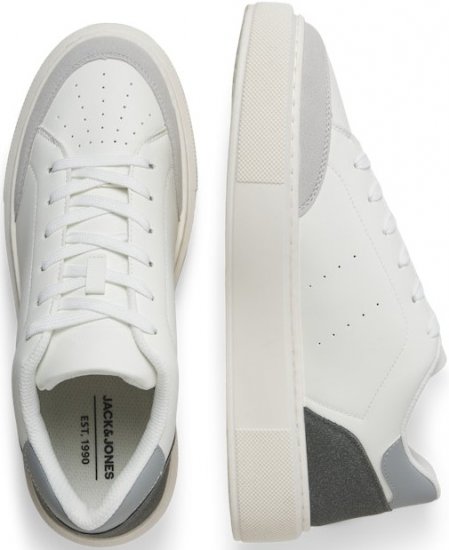 Jack & Jones Waspire Court Sneakers White/Vapor Blue - Miesten Kengät 40-52 - Miesten kengät koossa 40-52