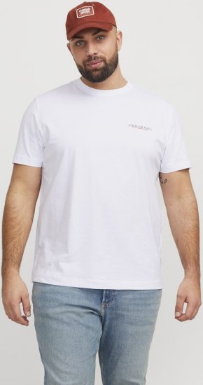 Jack & Jones Boston Photo Crew Neck T-Shirt Bright White - T-paidat - Isot T-paidat 2XL – 14XL