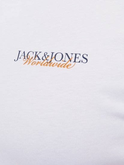 Jack & Jones Boston Photo Crew Neck T-Shirt Bright White - T-paidat - Isot T-paidat 2XL – 14XL