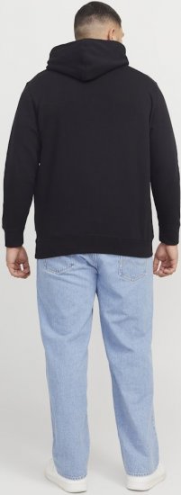 Jack & Jones Frederiksberg Box Script Hoodie Black - Hupparit ja collegepaidat - Miesten hupparit ja collegepaidat isot koot
