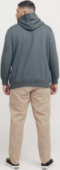 Jack & Jones Frederiksberg Box Script Hoodie Grey - Hupparit ja collegepaidat - Miesten hupparit ja collegepaidat isot koot