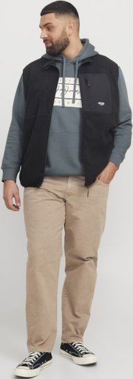 Jack & Jones Frederiksberg Box Script Hoodie Grey - Hupparit ja collegepaidat - Miesten hupparit ja collegepaidat isot koot