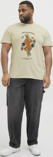 Jack & Jones Anatomy Skull Crew Neck T-Shirt Antique White - T-paidat - Isot T-paidat 2XL – 14XL