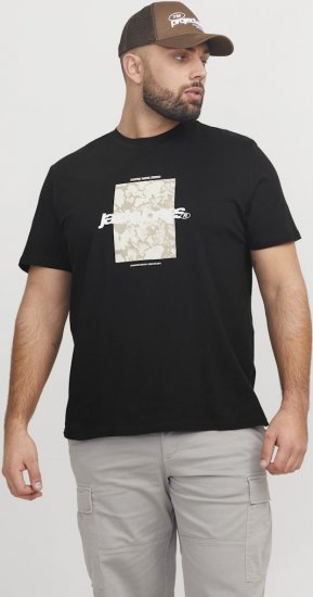 Jack & Jones Tarmac Camo Crew Neck T-Shirt Black - T-paidat - Isot T-paidat 2XL – 14XL