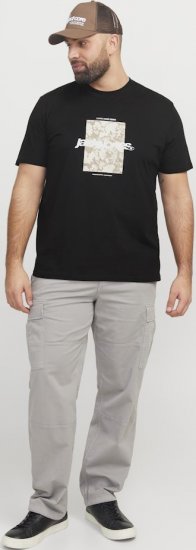 Jack & Jones Tarmac Camo Crew Neck T-Shirt Black - T-paidat - Isot T-paidat 2XL – 14XL