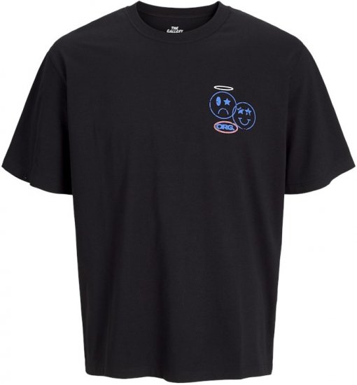 Jack & Jones Compact Crew Neck T-Shirt Black - T-paidat - Isot T-paidat 2XL – 14XL