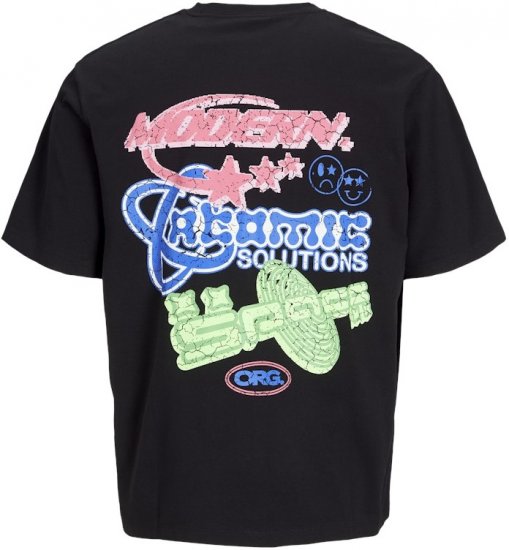 Jack & Jones Compact Crew Neck T-Shirt Black - T-paidat - Isot T-paidat 2XL – 14XL